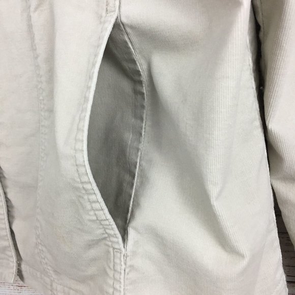 Chico's Tan Jacket Lightweight Corduroy Stretch Jacket Size 1 - Picture 6 of 12